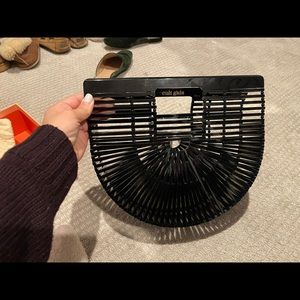 Cult Gaia Black Acrylic Ark Bag